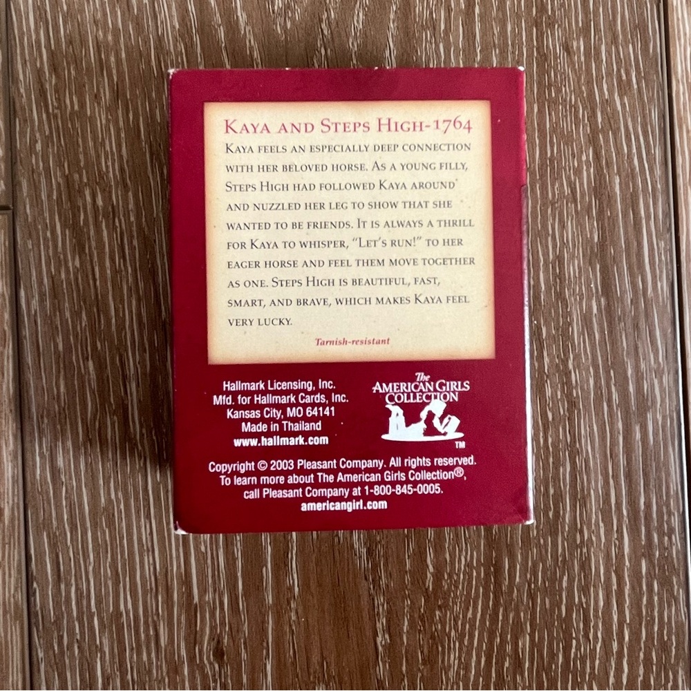NIB Vintage American Girls Collection Kaya Horse Charm by Hallmark - Picture 4 of 4
